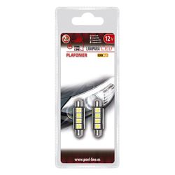 Ref.ant-463.LC394 - BLISTER 2 UNID. PLAFONIER LED CAN-BUS 4SMD 12V 39MM