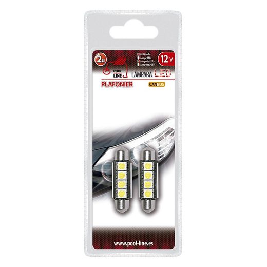 ***Ref.ant-463.LC414 - BLISTER 2 UNID. PLAFONIER LED CAN-BUS 4SMD 12V 41MM