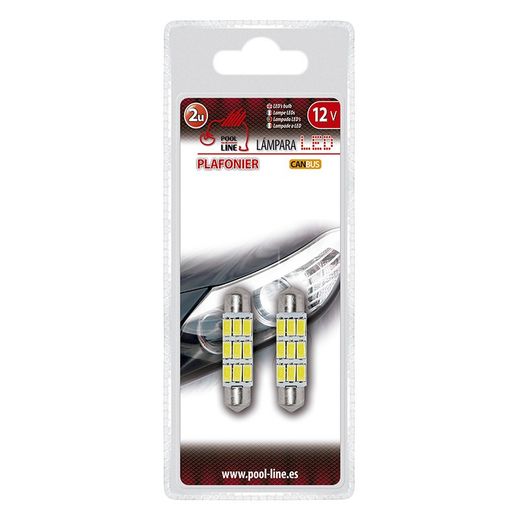 ***Ref.ant-463.LC419 - BLISTER 2 UNID. PLAFONIER LED CAN-BUS 9SMD 12V 41MM