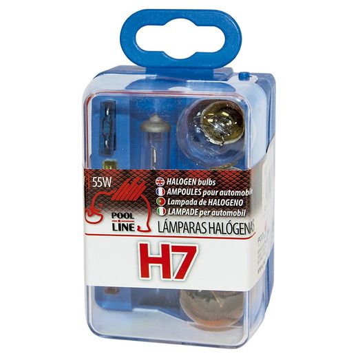 ***Ref.ant-464.H71 - ESTUCHE RESPUESTOS H7 12V : H7 / STOP AMBAR / PILOTO R5W / WEDGE W5W / 3 FUSIB
