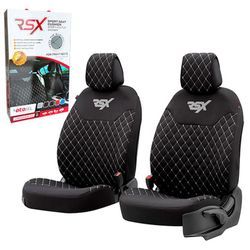 JUEGO 2 FUNDAS DELANTERAS UNIVERSALES RSX SPORT COLOR NEGRO