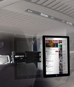 SOPORTE TABLET/MOVIL RM CONNECT POR PINZA Y COLOCACIÓN EN CABEZALES ASIENTOS ( 4 )