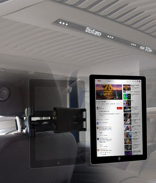SOPORTE TABLET/MOVIL RM CONNECT POR PINZA Y COLOCACIÓN EN CABEZALES ASIENTOS ( 4 )