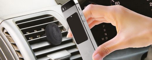 SOPORTE TELEFONO  POR IMAN Y COLOCACIÓN EN REJILLA AIRE