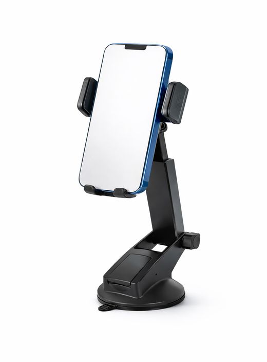 SOPORTE TELEFONO POR PINZA CON BRAZO ARTICULADO COLOCACIÓN EN PARABRISAS