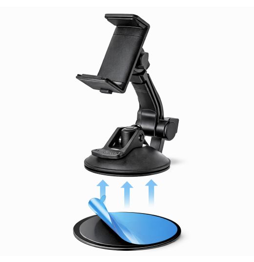 SOPORTE TELEFONO POR PINZA CON BRAZO ARTICULADO COLOCACIÓN EN PARABRISAS