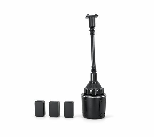 SOP. POSAVASOS/CENICERO PARA MOVIL CON FUERTE FIJACION Y CON BRAZO ARTICULADO DE 20cm