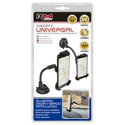 SOPORTE TELEFONO RM CONNECT POR PINZA CON BRAZO ARTICULADO-COLOCACIÓN EN SALPICADERO/PARABRISAS ( 6