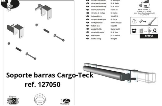SOPORTES RULOS CARGOTECK BARRAS 35X35